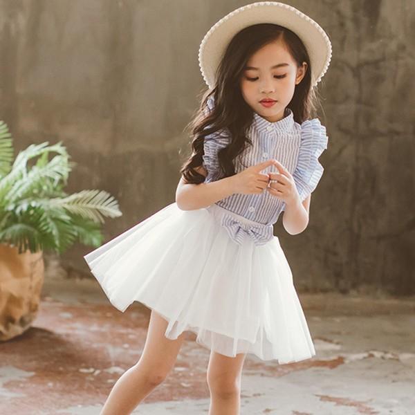 子供服 シャツ チュール ブラウス スカート 女の子 韓国 かわいいセットアップ 発表会 結婚式 お出かけ フォーマル 100cm 140cm Ln08 Encore 通販 Yahoo ショッピング