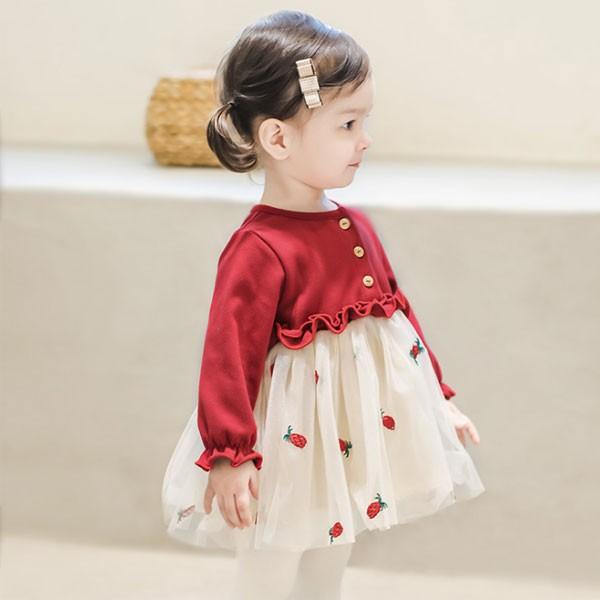 子供 ワンピース フォーマル パイナップル柄 韓国子供服 子供服 ベビー服 女の子 可愛い レッド イエロー 上品 ベーシック 秋 春 冬 70cn 80cm 90cm 100cm Lxl0275 Encore 通販 Yahoo ショッピング