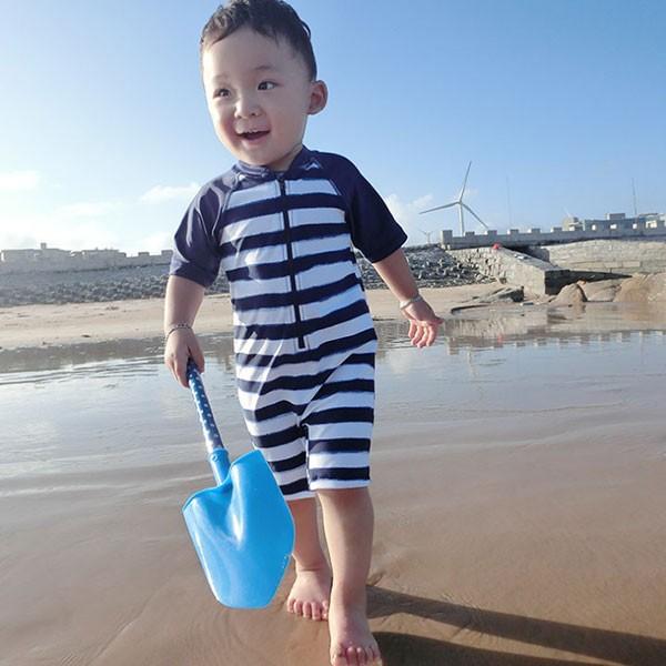 水着 男の子用水着 ベビー スポーツ 水泳 ファッション水着 ストライプ柄 オールインワンタイプ 夏 子供 海 キッズ 水遊び 80 90 100 110 1 130cm Lxl Encore 通販 Yahoo ショッピング