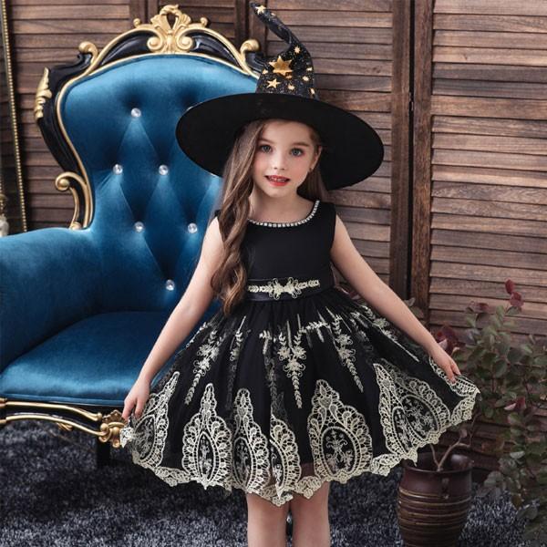 ハロウィン 衣装 子供 コスプレ 魔女 ワンピース コスチューム 子供ドレス 全3色 ハロウィンパーティー ハロウイン イベント 女の子 100 150cm 1 10歳 Lxl Encore 通販 Yahoo ショッピング