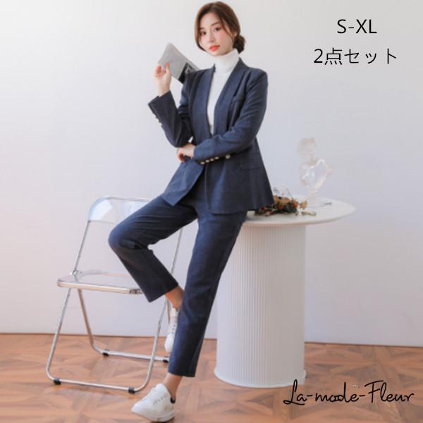セットアップ レディース 秋冬 新作 スーツ フォーマル 2点セット 結婚式 上品 上質 韓国風 女性 大人 ブレザー パンツ 上下セット おしゃれ オフィス Ol 通勤 Y5396 Encore 通販 Yahoo ショッピング