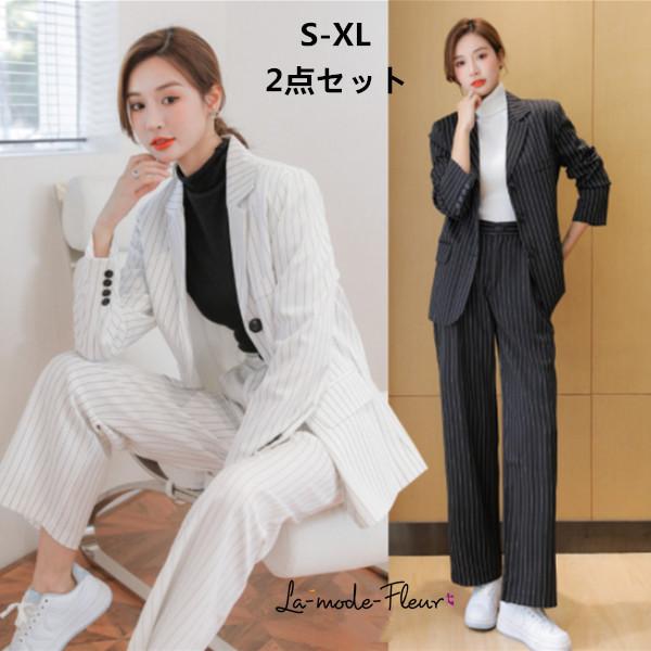 セットアップ レディース 春秋 スーツ フォーマル 2点セット 結婚式 二次会 上品 韓国風 女性 大人 ブレザー パンツ 上下セット おしゃれ オフィス Ol 通勤 Y5401 Encore 通販 Yahoo ショッピング