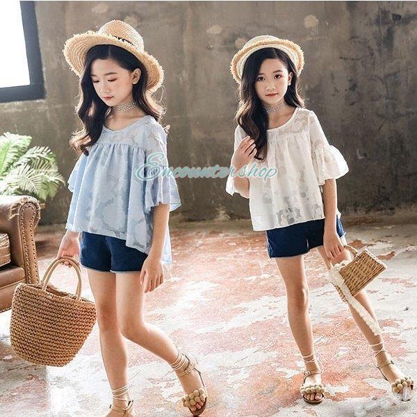 子供服 夏服 セットアップ キッズ 女の子 韓国子供服 上下セット 2点