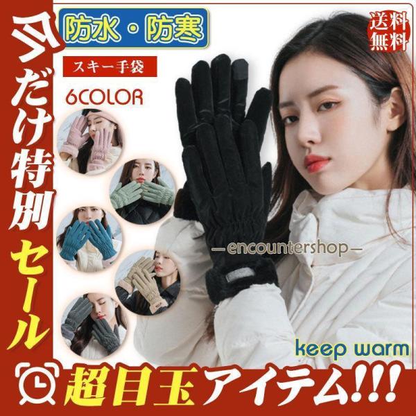 スノーウェア　レディース　スノーボード　スキーウェア　スノーグローブ グローブ レディース スキー スノーボード 防寒 防風 保温 五本
