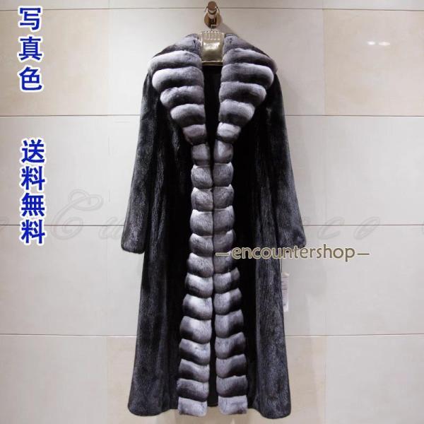 爆買 ファーコート レディース ロング丈コート 高級感 上品 デザイン