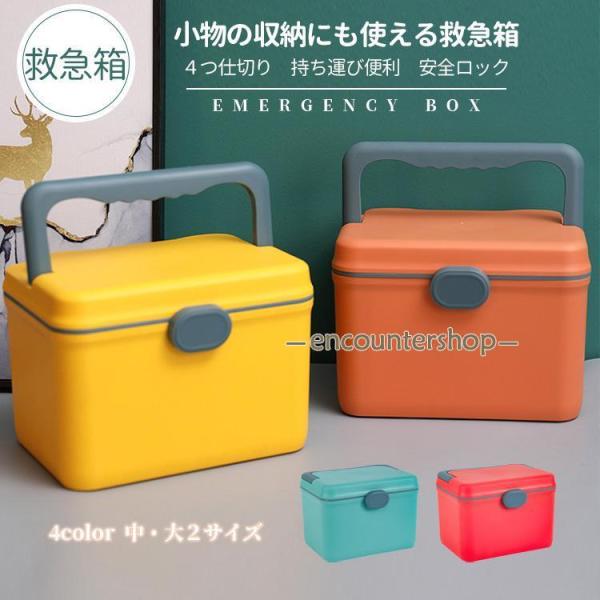 レトロ可愛い丸みのあるフォーム小物の収納にも使える救急箱救急箱があったほうがいい！・万が一の災害や事故の時・突然のトラブルですぐに絆創膏や薬が見つからず探し回った・子供が誤飲してしまっう・屋外でのケガにすぐ対応できない2段式で機能的・上段の...