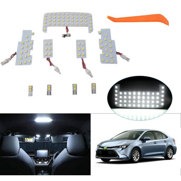 トヨタ ルームランプ カローラ カローラスポーツ カローラツーリング 210系 LED室内灯 車内用ライト  専用設計 インテリア LEDチップ ホワイト 高輝