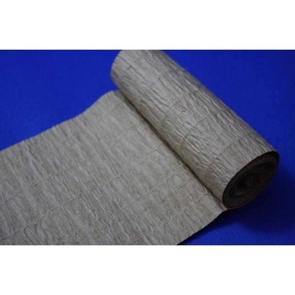 商品名：糸入りクレープ紙紙厚：110g（2枚貼り合わせ）サイズ：100mmX20m巻出荷単位： 1巻 単位納期： 翌日出荷店頭常常備在庫品