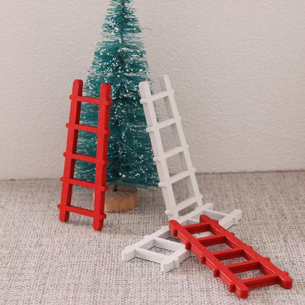 ミニチュア 5段木製はしご 1点 全2色 ミニチュア家具 木製ラダー ドールハウスはしご ミニチュアインテリア ミニチュアDIYアイテム ミニチュア装飾