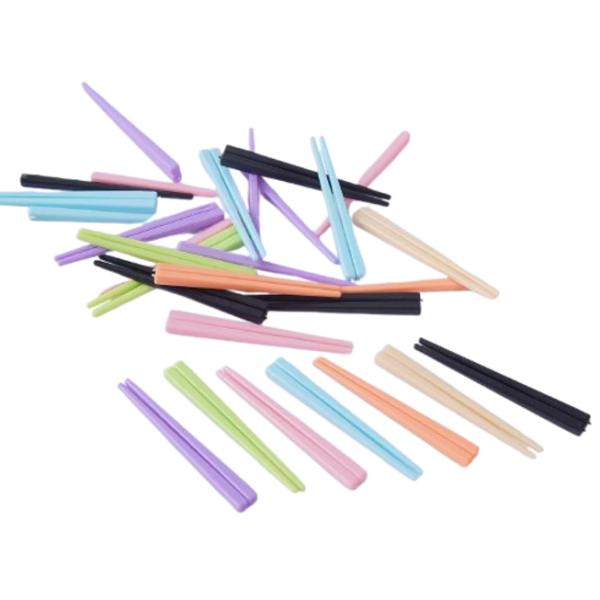 ミニチュアドールハウス用 ミニチュア カラフル 割り箸 2膳セット 全7色 お箸 箸 キッチン ドールハウス内容数：2膳セットサイズ：約6 x 50mm材料：樹脂カラー：・オレンジ・ピンク・パープル・ブラック・ベージュ・グリーン・ブルーこの...