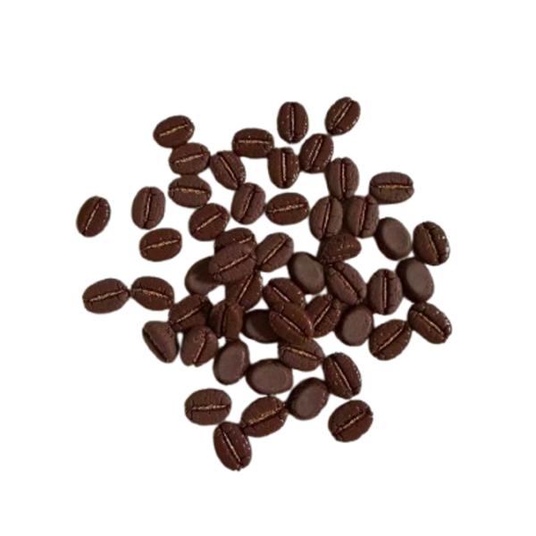 ミニチュア ミニコーヒー豆 5個 キュート 食品 ドールハウス ミニサイズのコーヒー豆です。【商品説明】サイズ：約7mm × 10mm （多少の誤差がある場合がございますのでご了承ください）内容数：5個素材：樹脂ミニコーヒー豆5個セットです...