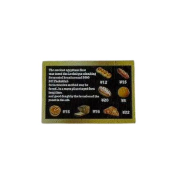 【商品説明】ミニチュア 美味しいパン看板 1点 ミニチュア パン フード 小物 雑貨 ドールハウス内容数：1点素材：木製サイズ：約40ｘ26.5ｍｍ美味しいパン看板は、ミニチュアコレクションやディスプレイに最適です。コンパクトサイズで、どん...