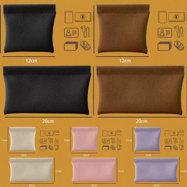 ポーチ 2点セット 全5色 バネ式 バネ口 ミニポーチ 小物入れ コインケース 小銭入れ レザー 口金 アクセサリー ジュエリー コスメ 化粧 コンパクト 収納 ミニ 薄い お洒落 無地 大人 上品 可愛い メンズ レディース 母の日 父の...