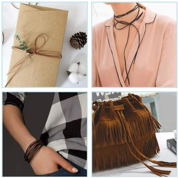 合皮製のスエードコードです。ブレスレット、ネックレス、ストラップ、チョーカーなどのハンドメイドにどうぞ。サイズ幅：約3mm厚さ：約1.5mm素材：合皮※モニター環境などにより画像の色合いと実際の商品の色合いが異なる場合がございます。合皮製品...