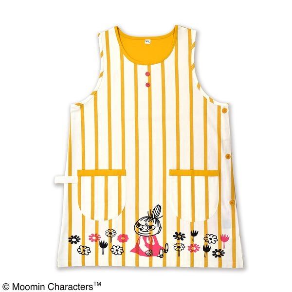 ムーミン エプロン タオルホルダー付き リトルミイ フラワーストライプマスタード 商工会会員店です Ds おうちdeホムセン 通販 Yahoo ショッピング