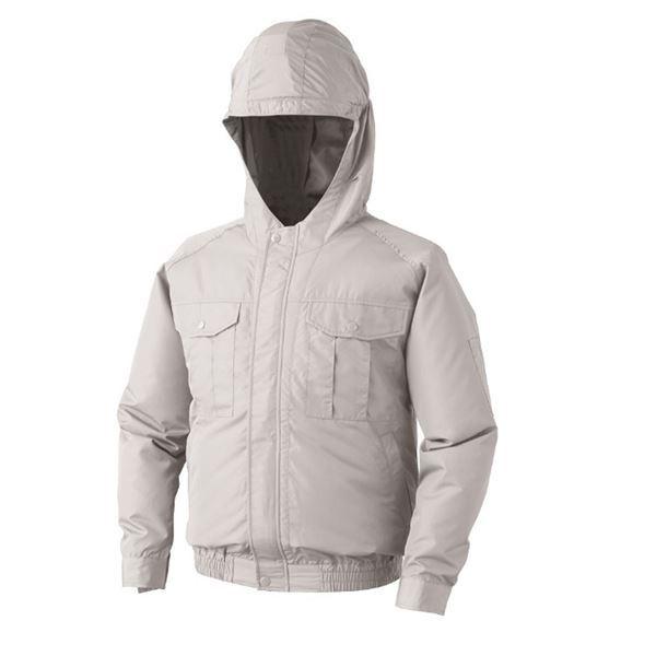 KU90810 空調服 R ポリエステル製フード付き 服のみ シルバー LL KU90810 空調服 R ポリエステル製フード付き 服のみ シルバー L