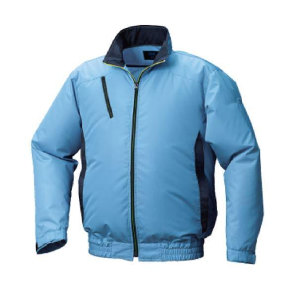 KU92010 空調服 R ポリエステル製 カジュアル FAN2200G・RD9261・LISUPER1セット ライトブルー×ダークネイビー LL 青 送料無料 KU92010 空調服 R ポリエステル製 カジュアル FAN2200G・RD9261