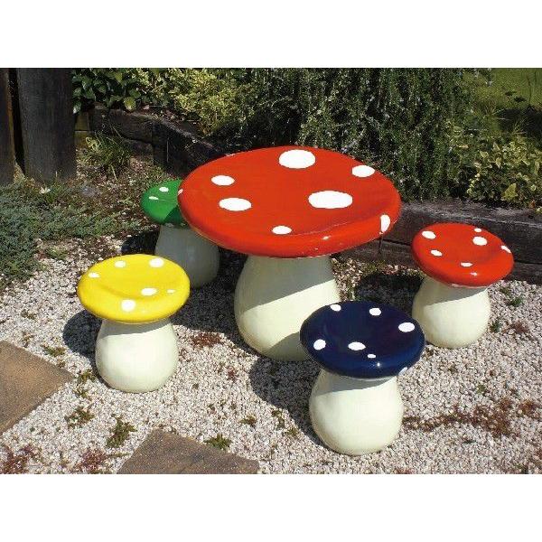 ｓ255 きのこ テーブルセット カラフル きのこ キノコ オブジェ 置物 オーナメント ガーデン雑貨 255 ガーデニング サンフイールド 通販 Yahoo ショッピング