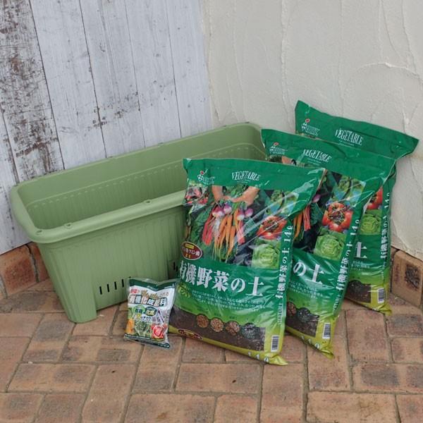 野菜用 貯水機能付き野菜プランター 楽々菜園深型750 支柱フレーム付 と土と肥料のセット 園芸ネット 通販 Yahoo ショッピング