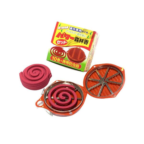 他サイト： （わけあり特価）パワー森林香10巻入り（しんりんこう）携帯防虫器セットの商品画像