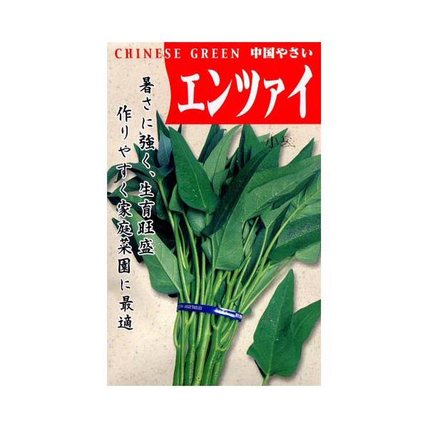カンコン、アサガオナとも呼ばれます。高温多湿を好み、真夏の緑の少ない時期に収穫できる便利な葉もの野菜。強健で強い直射日光にもよく耐え、摘み取りながらわき芽を伸ばして長く収穫できます。やわらかい芽先をゆでておひたしに、油いためにすると美味です...