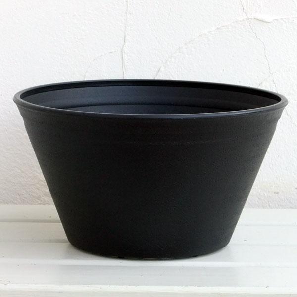 プラスチック製寄せ植え鉢：平鉢 寄せ植えジョイ 9号（ブラック）
