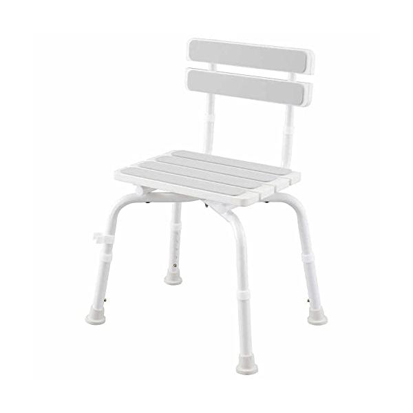 木目調ホワイト/背もたれあり/WSCS-650・Style:木目調PatternName:背もたれあり・パッケージ個数:1・製品サイズ（cm）：［最小］幅約52×奥行約39×高さ約65.5［最大］幅約55×奥行約41.5×高さ約75.5 ／...