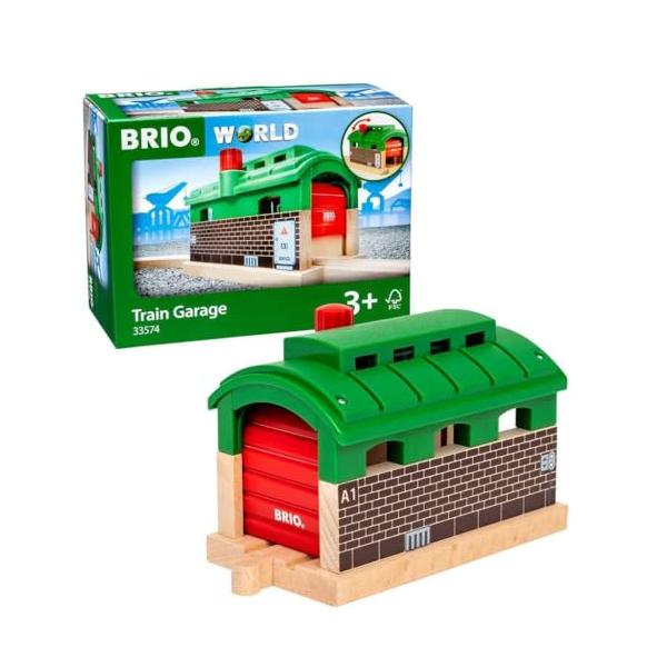 情景パーツ列車車庫 33574/16.2 x 8.2 x 10.3 centimeters/33574・Color:列車車庫 33574Style:情景パーツ・パッケージ個数:1・BRIO (ブリオ)レールウェイシリーズの列車車庫です。対象...