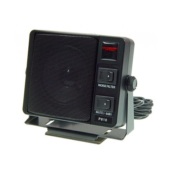 通信用/マグネットブラケット付/ミュートスイッチ付/ノイズフィルタースイッチ付ブラック/113W×93H×43Dmm/P810・パッケージ個数:1・ノイズフィルタースイッチ付・ミュートスイッチ付(-8dB)・スピーカー:77mm/8Ω・マグ...