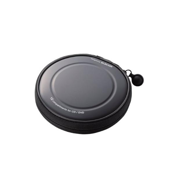 ブラック/12枚収納/CCD-H12BK・Color:ブラックSize:12枚収納PatternName:単品・パッケージ個数:1・持ち運びに便利なコンパクトタイプ・収納枚数:CDまたはDVD12枚・入り数:1・カラー:ブラック・CD/DV...