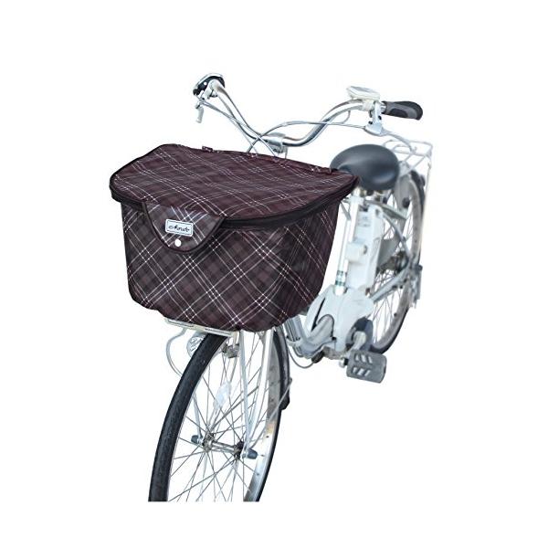 前用チェックブラウン/(約)44×35×高さ25-45cm/35032・Color:チェックブラウンStyle:前用・パッケージ個数:1・カバーサイズ(丸カゴ・角カゴ兼用):(約)44×35×高さ25-45cm・カゴの上部の外周:100cm...