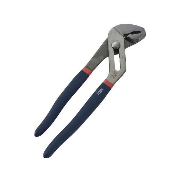 ウォータープライヤー 250mmSilver/250mm/4907052210356・パッケージ個数:1・つかむ・はさむ・まわす・材質本体:S50C、グリップ:PVC(二重)