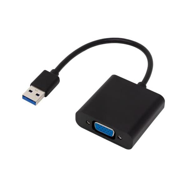 ブラック/ケーブル長: 約15cm/AMC-USBVGA・パッケージ個数:1・USB 3.0規格対応、最大解像度: 1920×1080 (1080p)／60Hz・対応OS: Windows 10／11 (32／64bit)、システム条件: ...