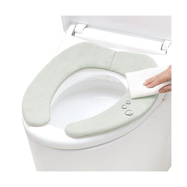 ミントグレーミントグレー/フリーサイズ/B00483・Color:ミントグレー・パッケージ個数:1・水分をはじくはっ水加工でサッとふき取れて、お手入れらくらくです。・お子様や高齢者が居て便座カバーを濡らしてしまいがちなご家庭に。・厚み約1....