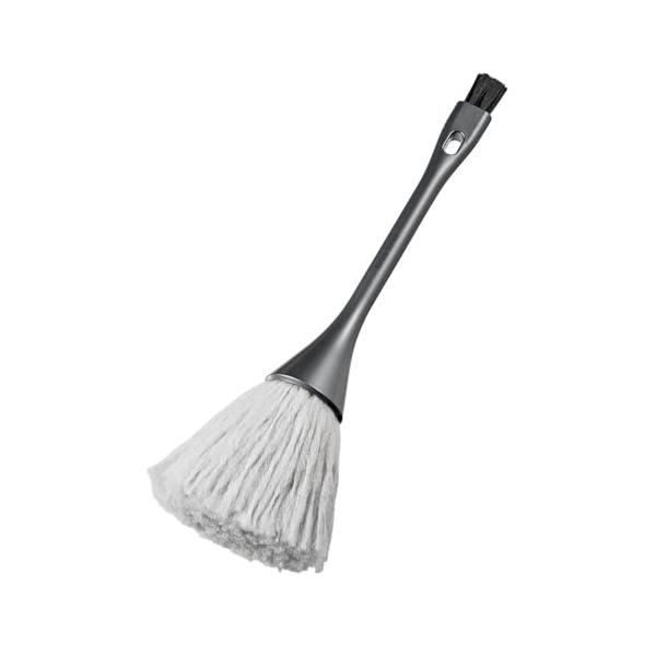 除電ブラシ(すきまブラシ付き)グレー/-/CD-BR14GYN・パッケージ個数:1・重量:45g・導電性繊維入りの除電ブラシがホコリと同時に静電気も除去し、ホコリをつきにくくします。ブラシの中の細かい黒い繊維は導電性繊維です。・静電気を除去...