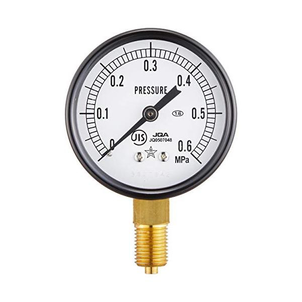 呼び称:AT1/4×60×0.60MPa-/60mm/AT1/4-60X0.6MPA・パッケージ個数:1・圧力レンジ(MPa):0.0~0.60・最小目盛(MPa):0.020・呼び称:AT1/4×60×0.60MPa・精度:±2.5% F...