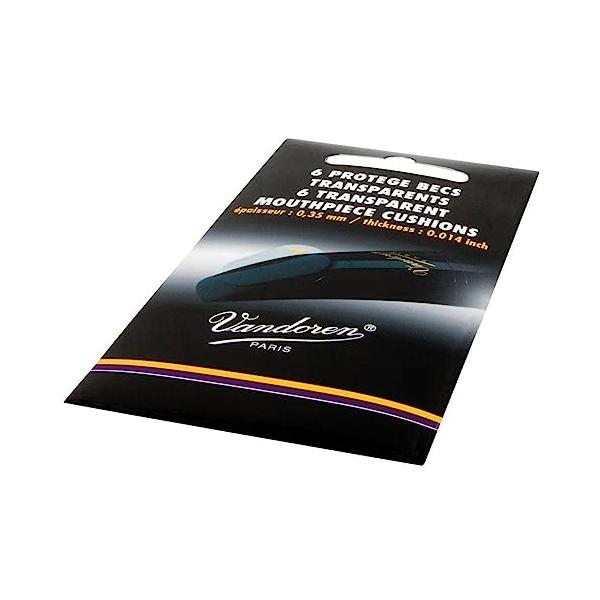 クリア/0.35mm(0.014inch)/VMC6+・Size:0.35mm(0.014inch)Color:クリア・パッケージ個数:1・マウスピースを歯形から保護し、アンブシュアの安定感が得られます。・特殊接着剤でマウスピースにぴったり...