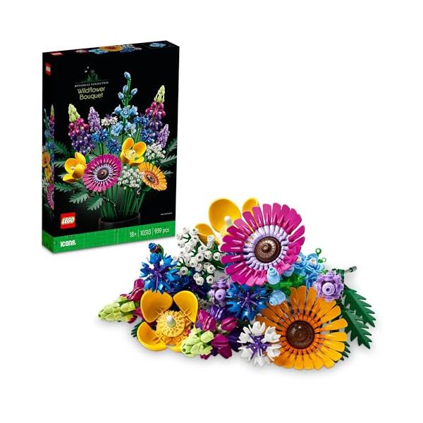 ワイルドフラワーブーケマルチカラー/-/10313・Style:ワイルドフラワーブーケ・パッケージ個数:1・創造力を養う ? 一見、本物と見間違うようなレゴアイコン ワイルドフラワーブーケ(10313)は、大人が生き生きと楽しめる組み立てプ...