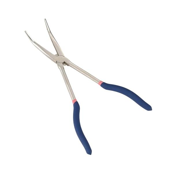 ロングリーチ ラジオペンチ 先曲がり 275mmブルー/275mm/4907052211063・Size:275mmStyle:ロングリーチ ラジオペンチ 先曲がり 275mm・パッケージ個数:1・自動車・機械の整備などに・品質表示:材質/...