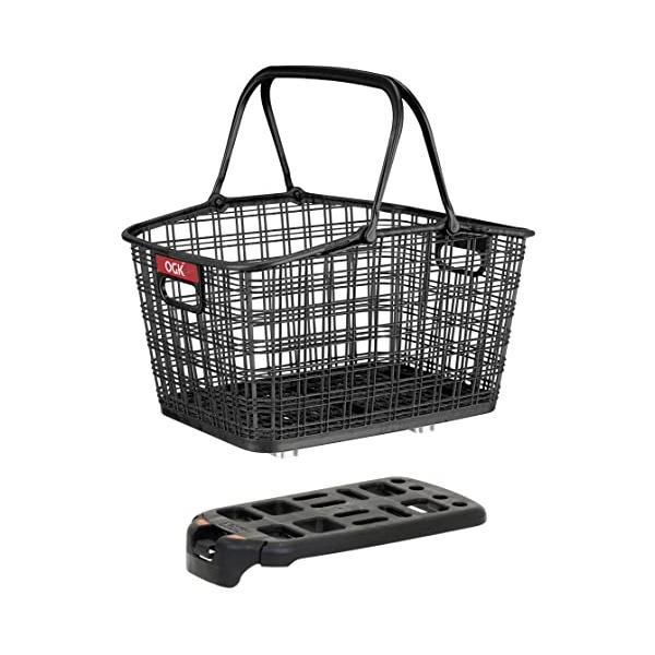 ブラック/幅330×高240×奥行430mm/RB-009B6・簡単着脱ファッションうしろバスケット(フリーキャリーシステム純正対応品)・見た目スッキリワイヤー風メッシュ。持ち運びに便利な取っ手つき。簡単脱着で使い勝手自由自在。・自転車のス...