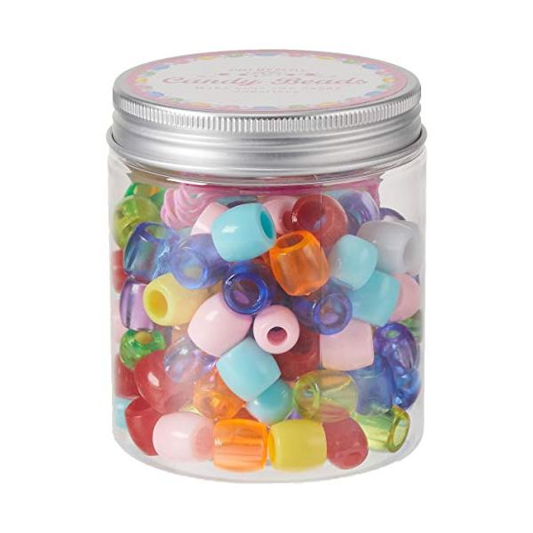 ジャンボビーズミックスカラフル/?9 x 8 x 8 cm/CBC-05・PatternName:ジャンボビーズミックス・おしゃれでかわいいキャンディビーズ・パッケージ重量: 0.12 kg・形: 円形・素材: ゴム;PET