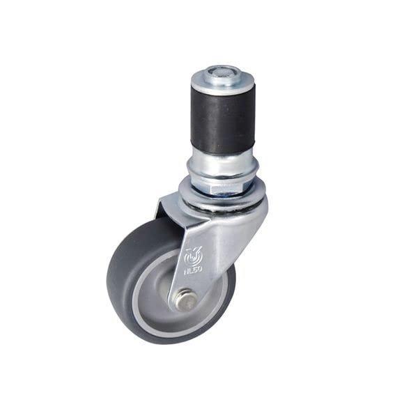 黒/-/YGR-50 ST・Color:銀・パッケージ個数:1・Φ28イレクターパイプに直接取り付ける金属製キャスターです。・Φ28イレクターパイプと組み合わせて、用途に合わせたサイズ・形状の構造物を自由に製作できます。・最大積載質量25k...