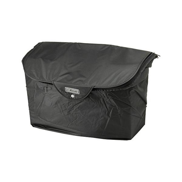 自転車カゴカバーブラック/-/BC-2000・Color:ブラック・パッケージ個数:1・素材:ポリエステル(撥水加工)PVC(フタ中張り)・適応カゴ:周囲130-138cm程度(丸カゴ・角カゴ共通)・サイズ:30cm×45cm×27-45cm