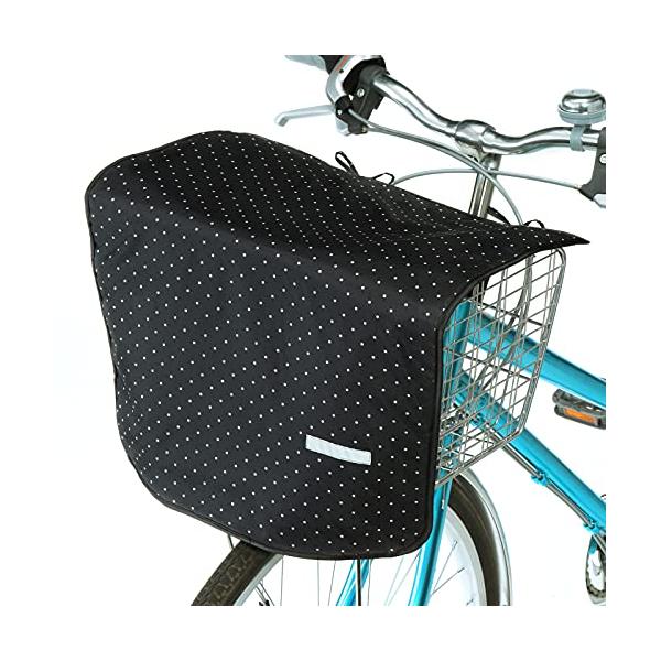 ブラック/ドット/約幅430×長さ570×厚さ5mm/34265・サイズ:約幅430×長さ570×厚さ5mm・重量:約65g・材質:ポリエステル(表面/撥水加工、裏面/防水性加工PUコーティング)・取付可能カゴサイズ:カゴ上部幅サイズ400...