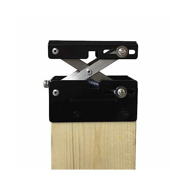 ジャッキ 黒黒/-/WAT-001・Style:ジャッキ 黒・パッケージ個数:1・ジャッキ＋バネの力で、市販のツーバイ材をしっかり固定でき、オリジナルの棚が簡単に作れる・材質　本体：鉄・ステンレス／バネ：硬鋼線SW-C／ビス：鉄／キズ・ズレ...