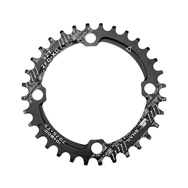 32T/-/-・Color:32T・ボルトセンターの直径：104ミリメートル  ギアサイズ:32T  形状:ラウンド・狭幅の広い歯のプロファイリングはchainguideせずにチェーン落ちを防止します・8/9/10/11スピードチェーンに対...