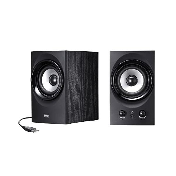 ブラック/11.68x8.89x14.99cm/MM-SPU9BKN・パッケージ個数:1・USBケーブル1本で電源と音源を供給するUSBスピーカーです。接続ケーブルがUSB1本なのでパソコン周りを綺麗に接続できます。・従来のUSBスピーカー...