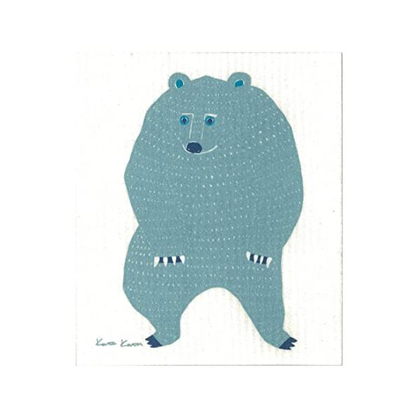 キッチンタオルホワイト地/25.7x30.4cm/WX230012・PatternName:くま・パッケージ個数:1・サイズ:25.7×30.4×0.2cm・本体重量:30g・素材: セルロース70%、コットン30%・原産国:ドイツ、印刷:...