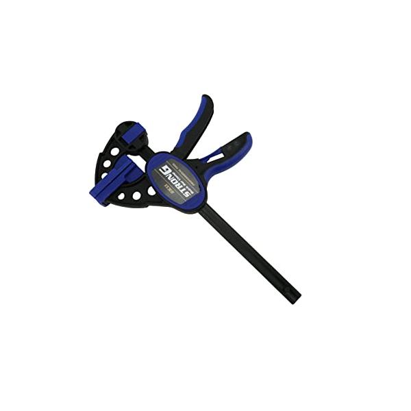 締付力150kg1本/150mm/SRC-150L・Size:150mmStyle:締付力150kg・パッケージ個数:1・口開き:150mm・パッド:TPR樹脂・最大締付力:150kg・ハンドル握り部:TPR樹脂・本体:ナイロン+グラスファイバー