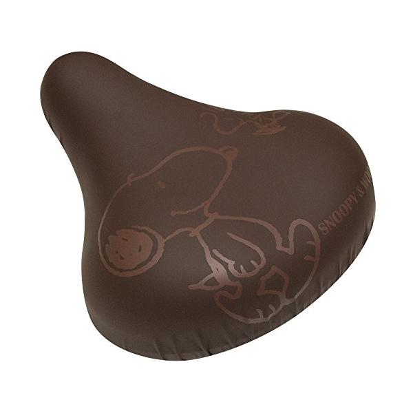 自転車用サドルカバーブラウン/30.0 cm/PE-009・パッケージ個数:1・大型サドル専用 横２９〜３５ｃｍ　縦２９〜３４ｃｍ